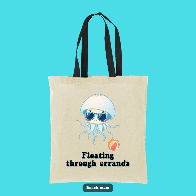 Funny Jellyfish Shades Tote Bag: Hilarious Beach Essential, Perfect Funny Gift