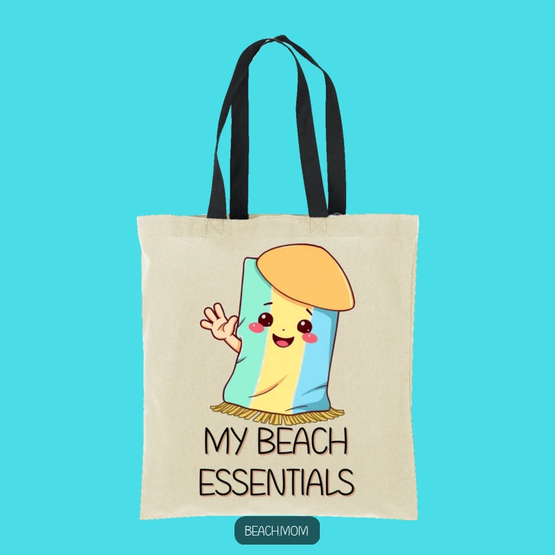 Funny Beach Towel Smile Tote Bag: Carry Your Happy Vibes