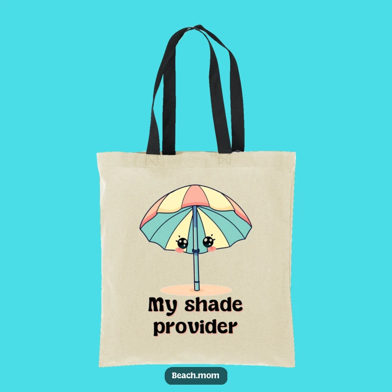 Funny Beach Umbrella Wiggle Tote Bag - Happy Eyes Summer Carryall Gift