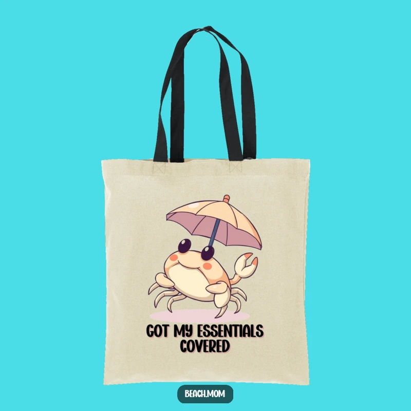 Funny Crab Tote Bag: Umbrella Sideways Carry-All Gift!