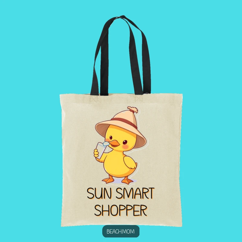 Funny Duck Sun Hat Tote Bag: Carry Your Laughs and Essentials!