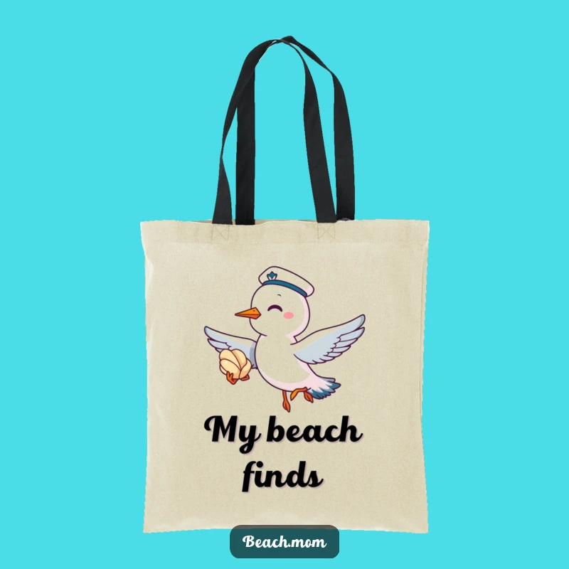 Funny Seagull Sailor Tote Bag: Carry Your Coastal Treasures