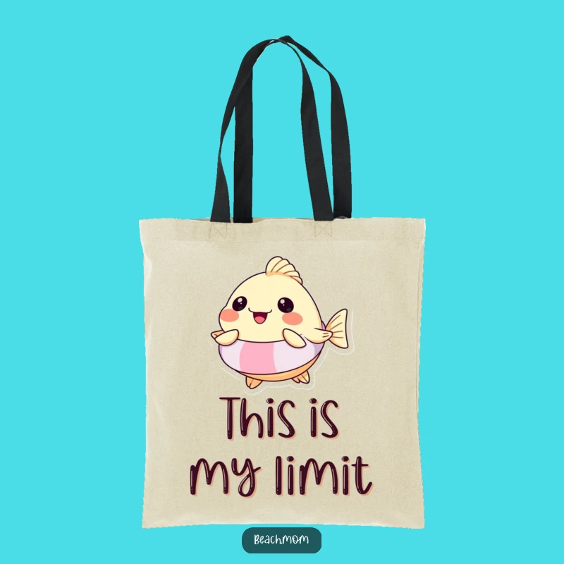Funny Pufferfish Floatie Tote Bag: Hilarious Beach Essential, Perfect Funny Gift